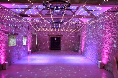 Multi Swag Fairy Light Canopy with Mirror Ball and Disco Lights